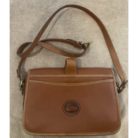 Vintage Dooney & Bourke All-weather Leather Crossbody Bag - Picture 1 of 5